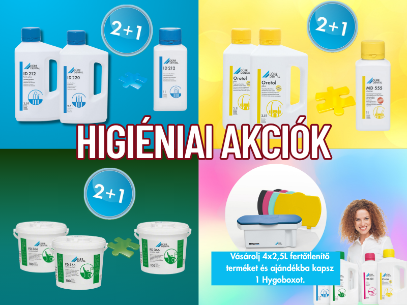 Dürr Dental 2+1 Higiéniai akciók